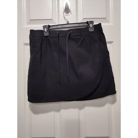 Eddie Bauer Black Tulip Hem Skirt Short Medium Golf Comfy NWOT - Picture 13 of 13